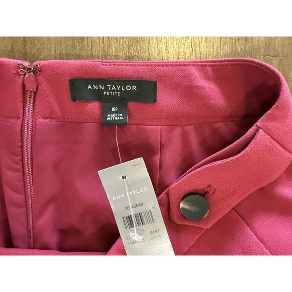 NWT Ann Taylor Petite Fuchsia Pink Classic Pencil Skirt Women’s Size 10P NEW $79 - Picture 3 of 11